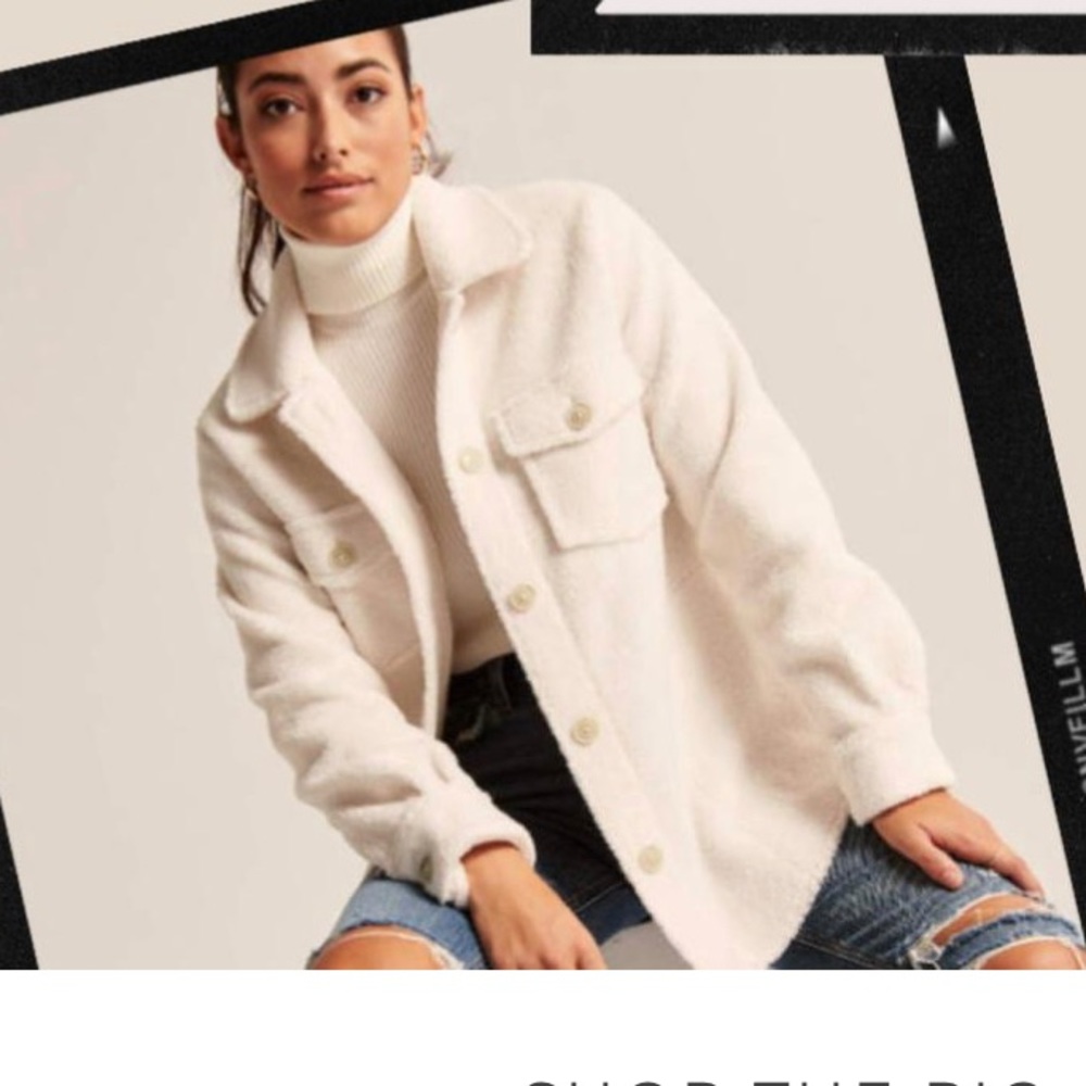 Teddy A&F Shacket